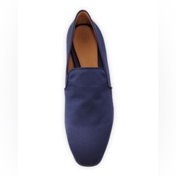 The Row Alys Satin Slipper in Navy - Size 38 - Picture 2 of 7